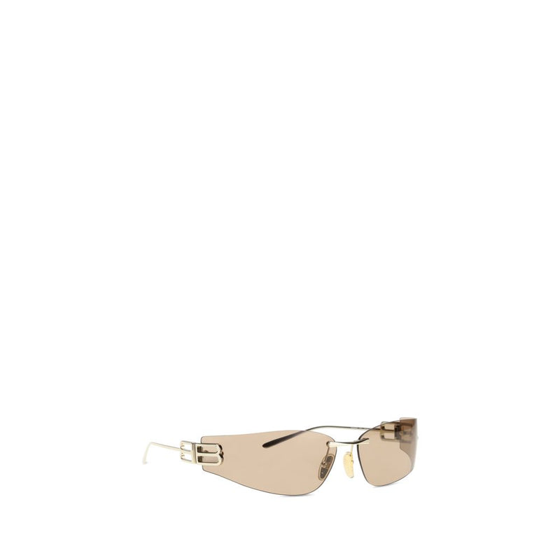 Balenciaga D-frame Gossip Gold Metal Sunglasses