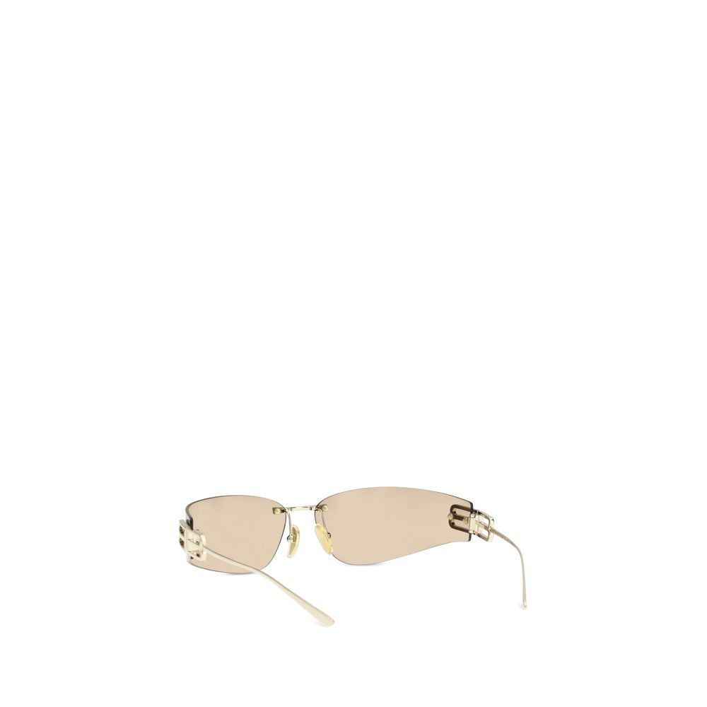 Balenciaga D-frame Gossip Gold Metal Sunglasses