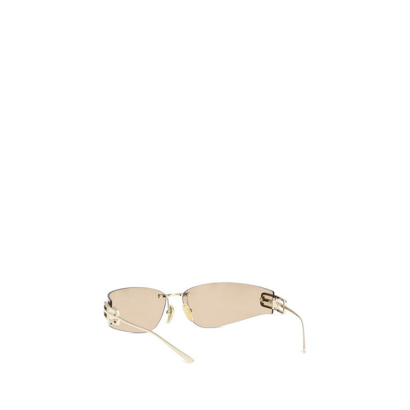 Balenciaga D-frame Gossip Gold Metal Sunglasses