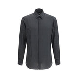Chemise Tom Ford noire à motifs en soie