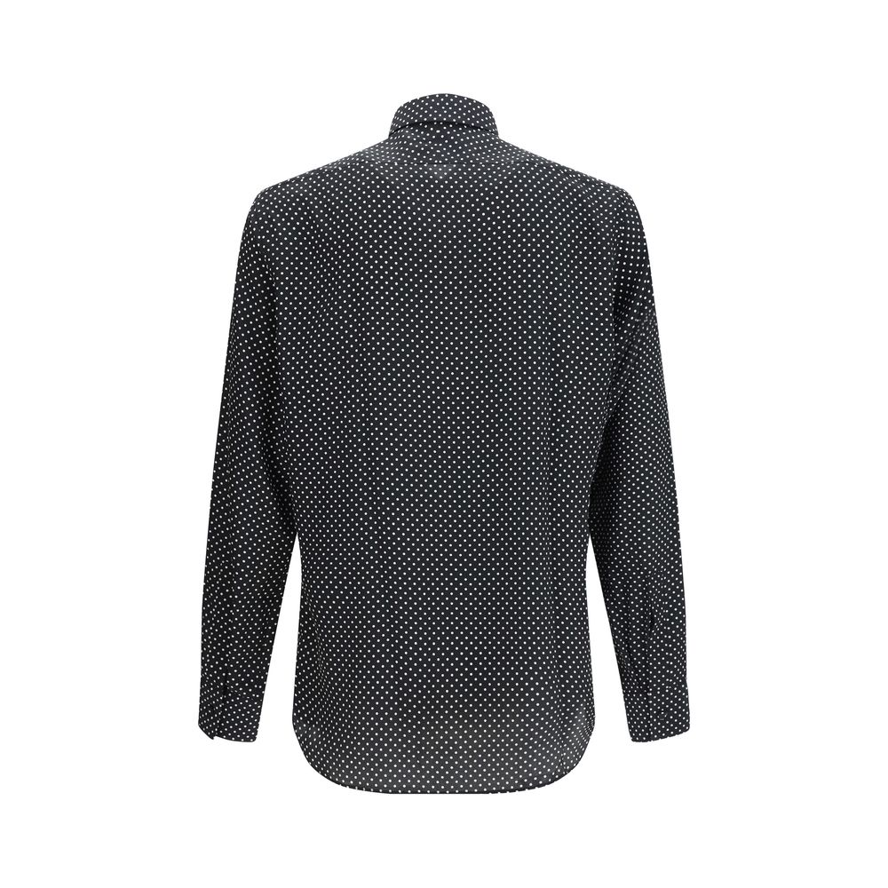 Chemise Tom Ford noire à motifs en soie