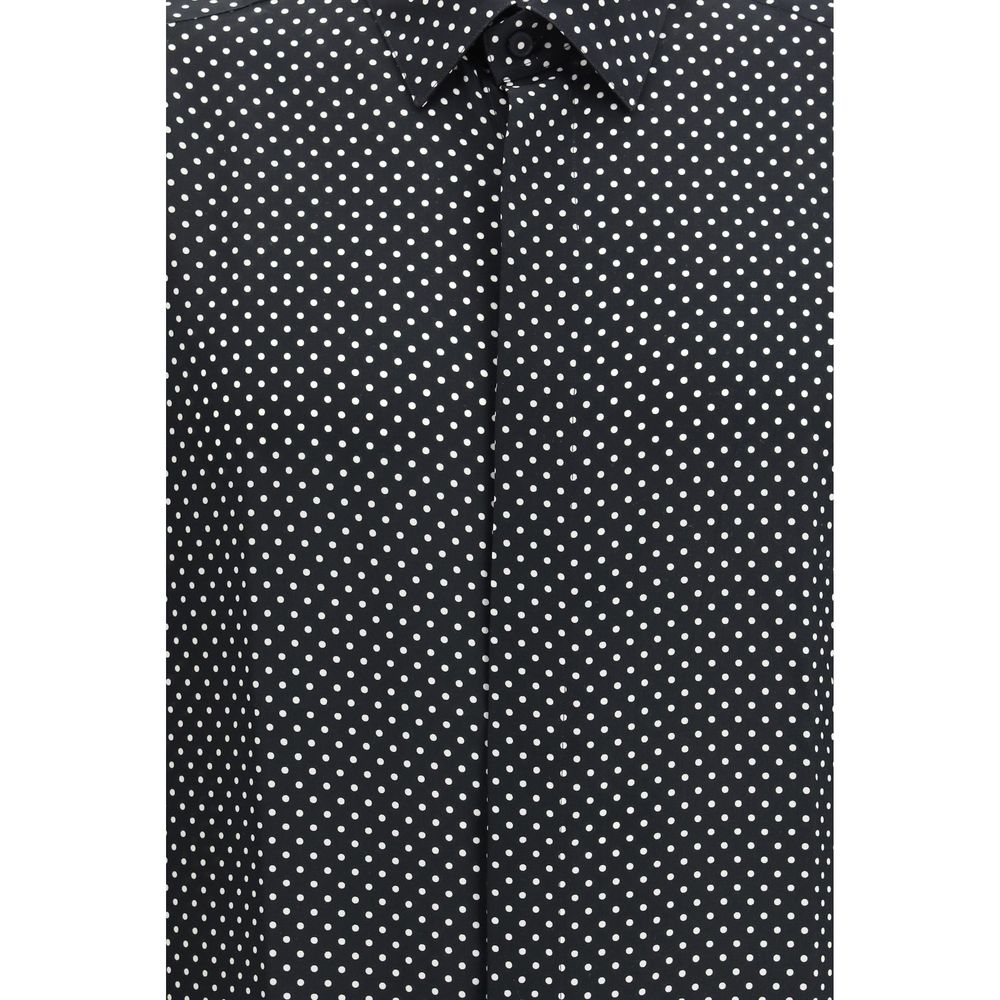 Chemise Tom Ford noire à motifs en soie