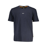 T-shirt Hugo Boss bleu en coton biologique pour homme