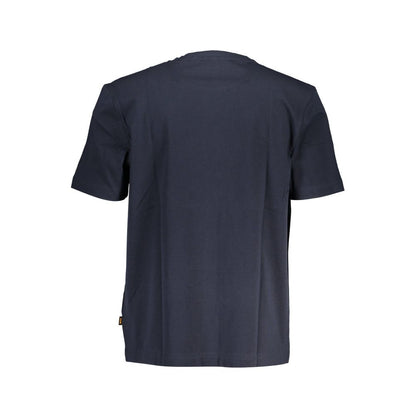 Hugo Boss Blauw Heren T-shirt van Biologisch Katoen