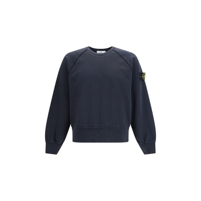 Sweat-shirt en coton bleu Stone Island