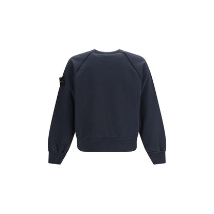 Sweat-shirt en coton bleu Stone Island