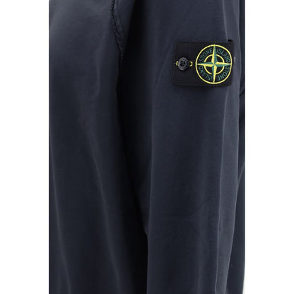 Sweat-shirt en coton bleu Stone Island