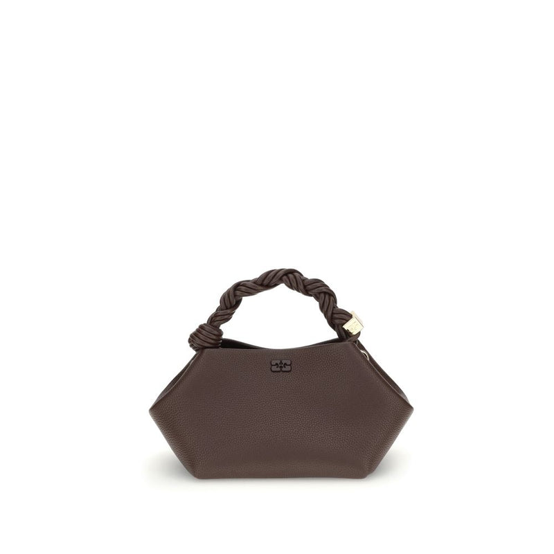 Sac à main Ganni marron en polyester recyclé