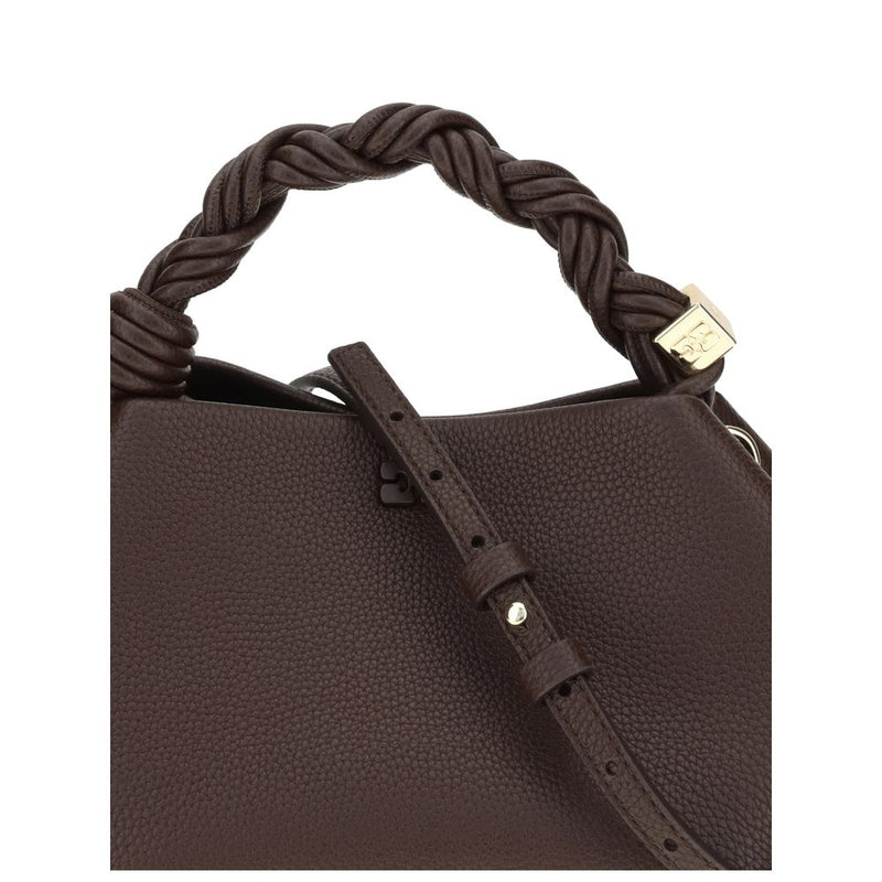 Sac à main Ganni marron en polyester recyclé