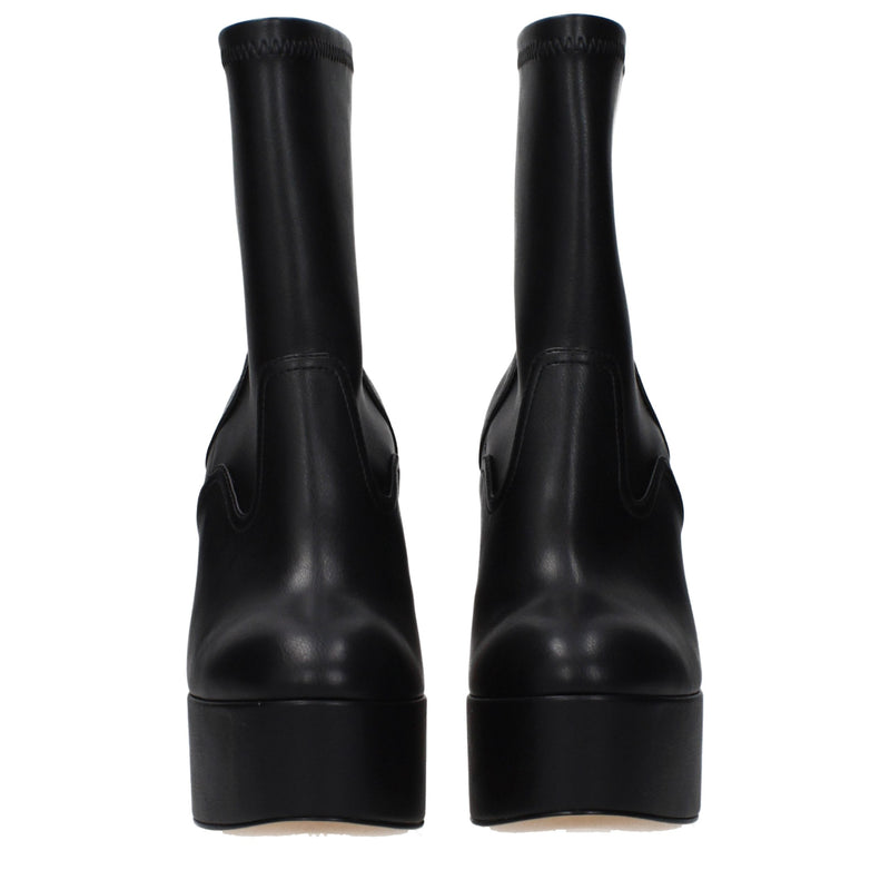 Casadei Black Leather Ankle Boots for Women