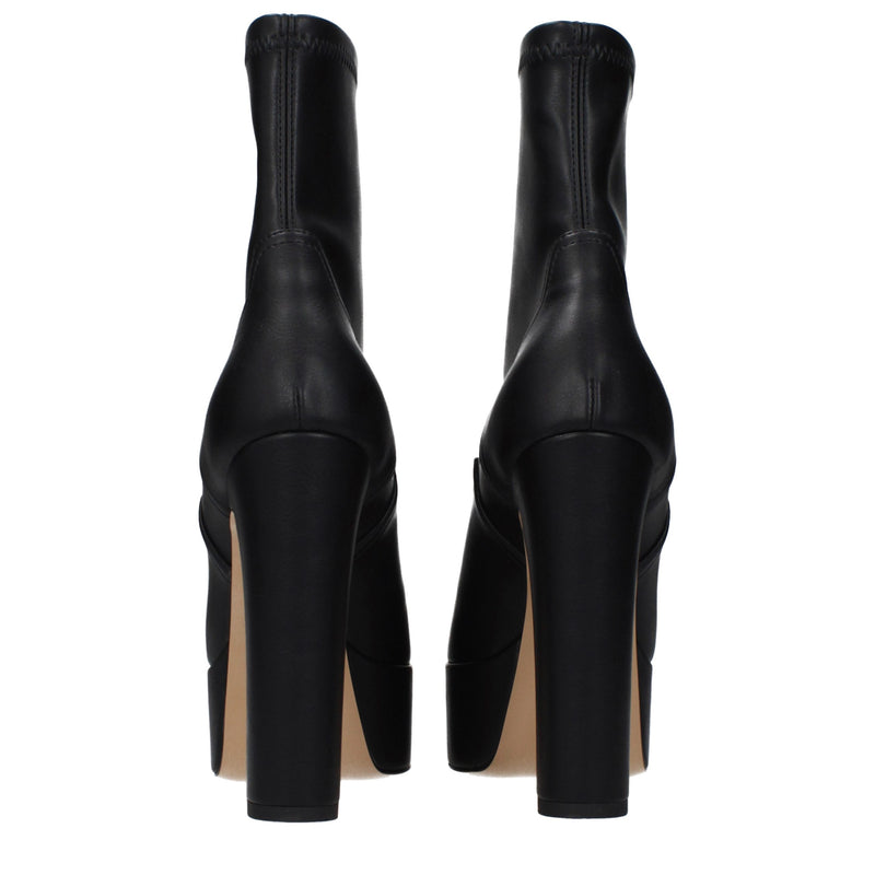 Casadei Black Leather Ankle Boots for Women