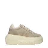 Casadei Beige Leather Chunky Sneakers for Women