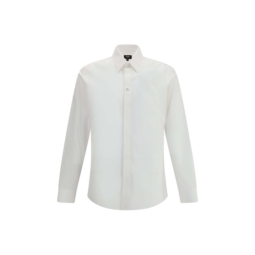 Chemise habillée Fendi en coton blanc