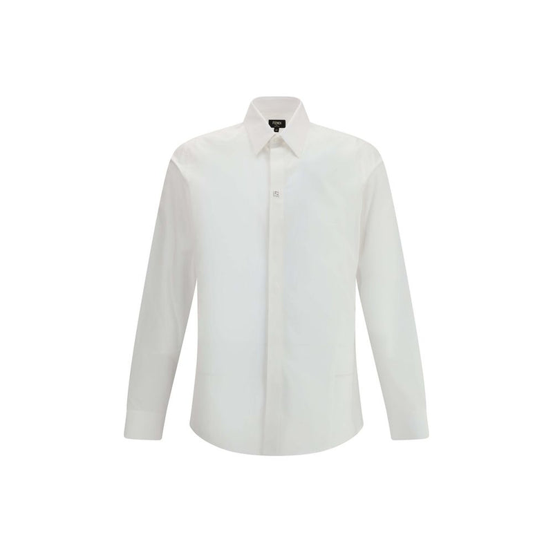 Chemise habillée Fendi en coton blanc