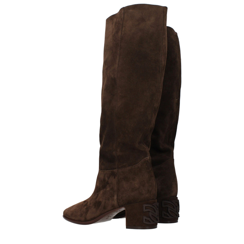 Casadei Brown Leather Boots for Women