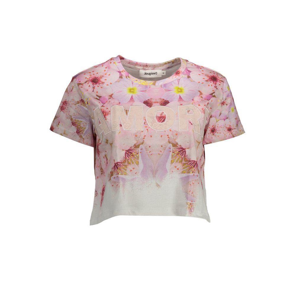 Desigual Rosa Cotton Women T-Shirt - Stylish & Comfortable