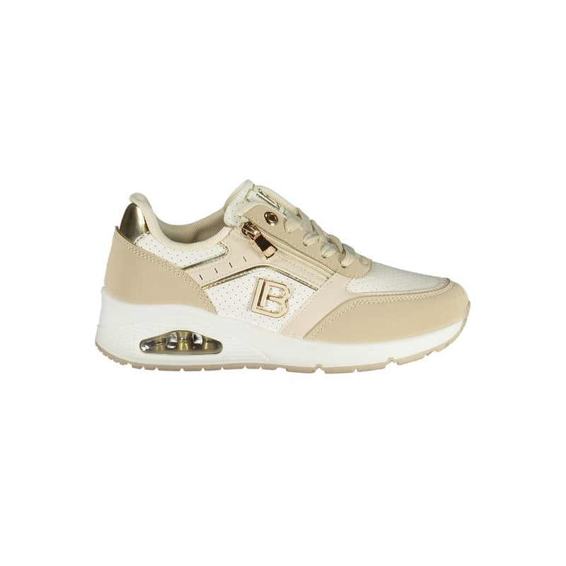 Laura Biagiotti Beige Polyurethane Women Sneaker - Stylish Comfort