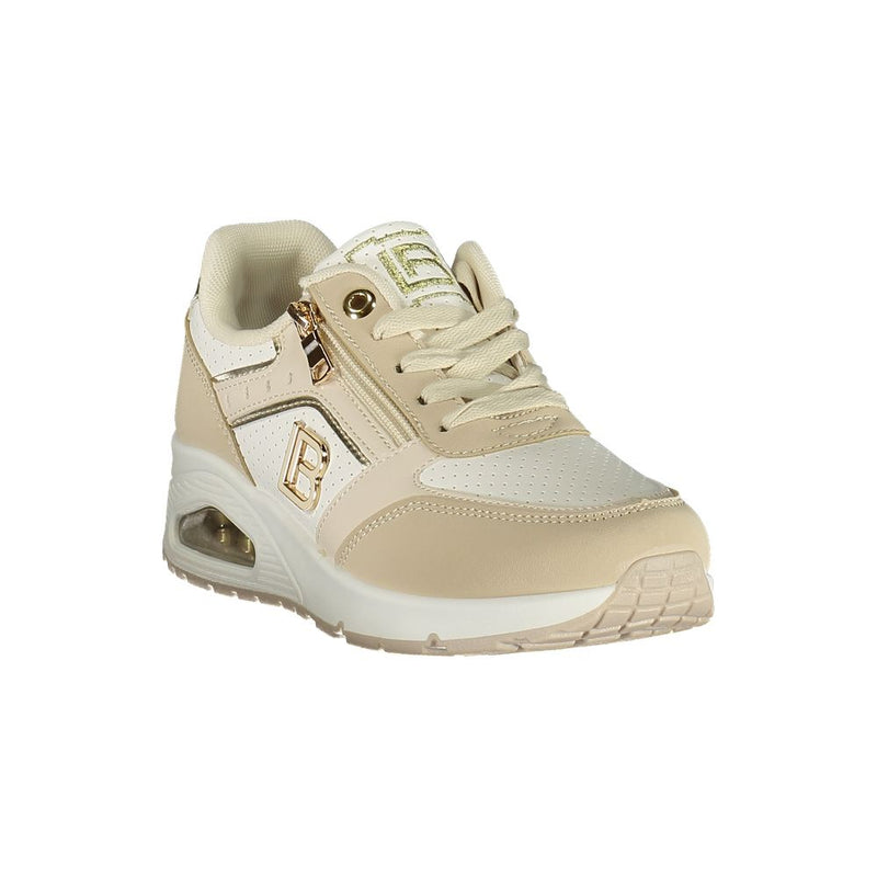 Laura Biagiotti Beige Polyurethane Women Sneaker - Stylish Comfort