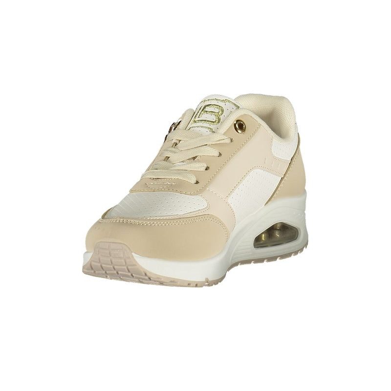 Laura Biagiotti Beige Polyurethane Women Sneaker - Stylish Comfort