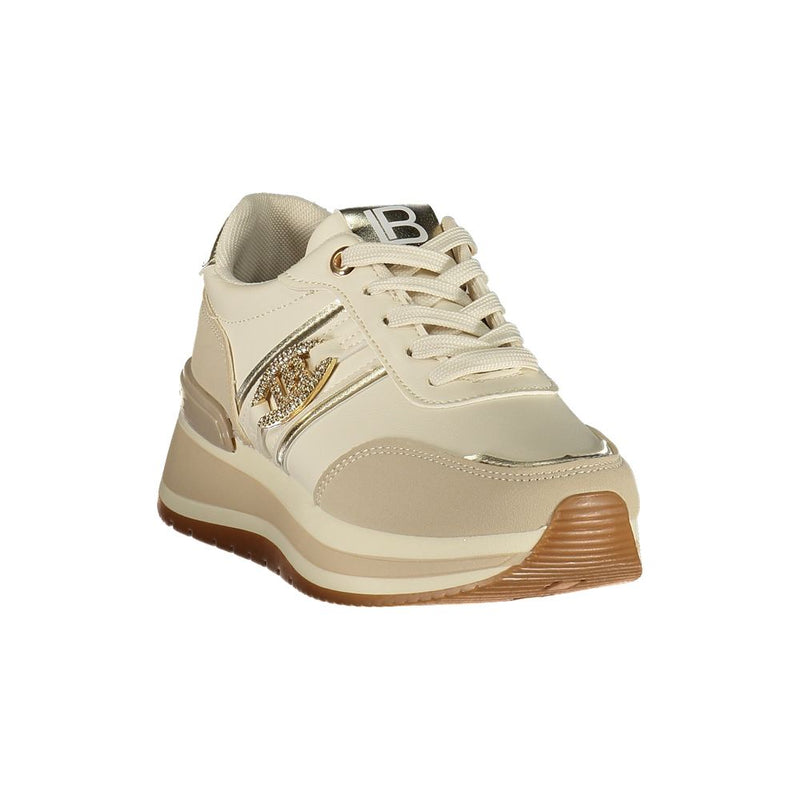 Laura Biagiotti Beige Polyurethane Women Sneaker - Stylish Comfort