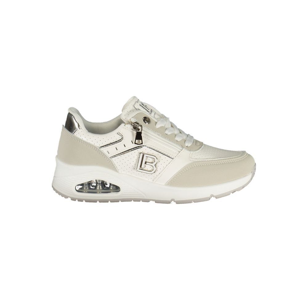 Laura Biagiotti White Polyurethane Women Sneaker - Stylish Comfort