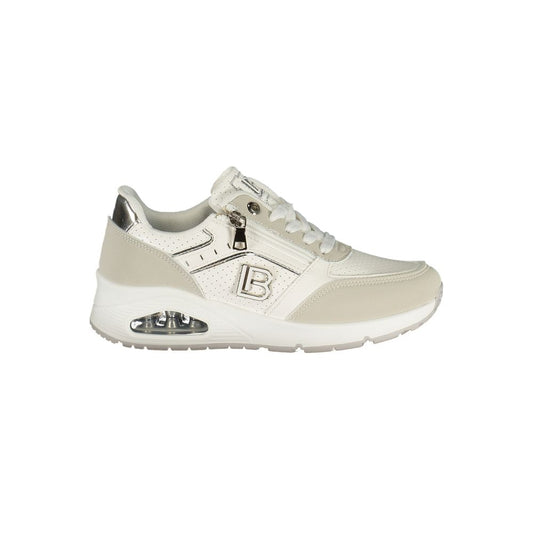 Laura Biagiotti White Polyurethane Women Sneaker - Stylish Comfort