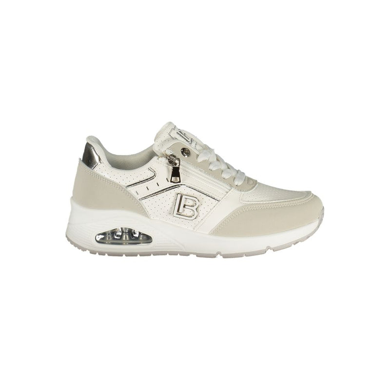 Laura Biagiotti White Polyurethane Women Sneaker - Stylish Comfort