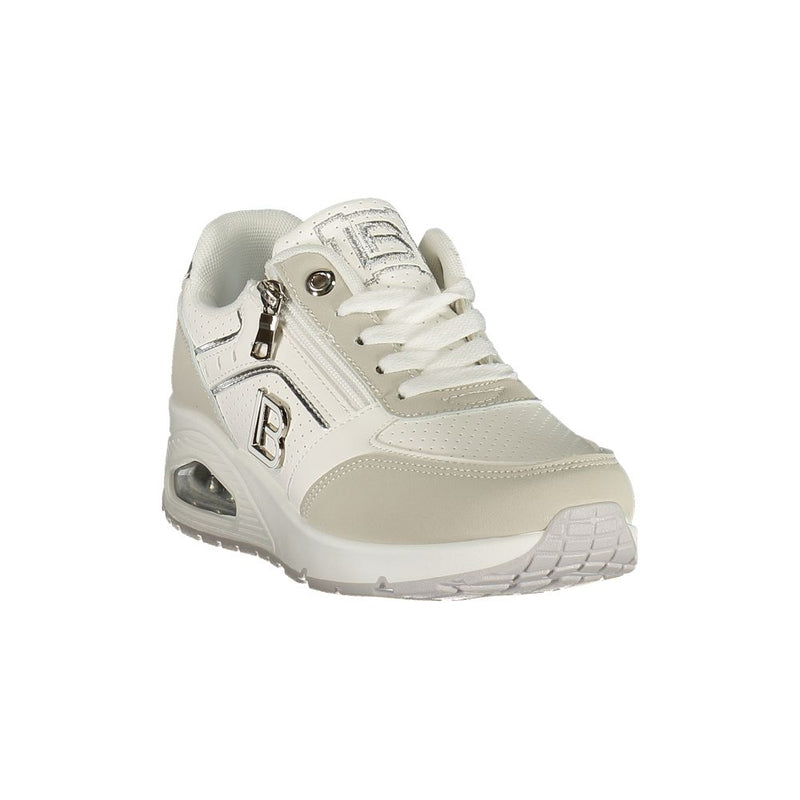 Laura Biagiotti White Polyurethane Women Sneaker - Stylish Comfort