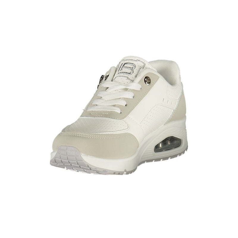 Laura Biagiotti White Polyurethane Women Sneaker - Stylish Comfort