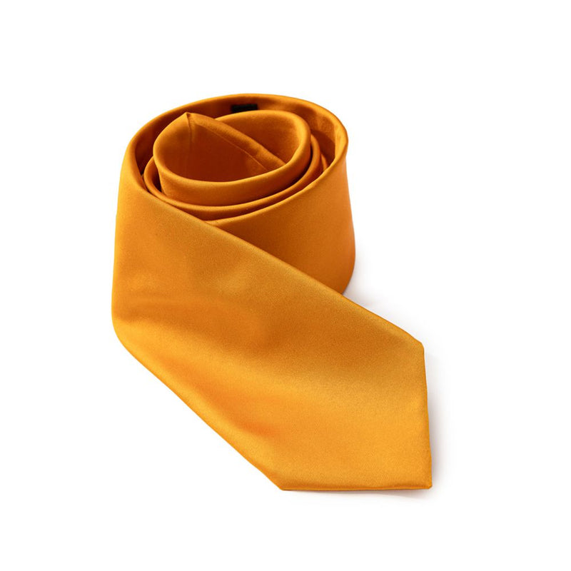 Cravate en soie orange Dolce & Gabbana