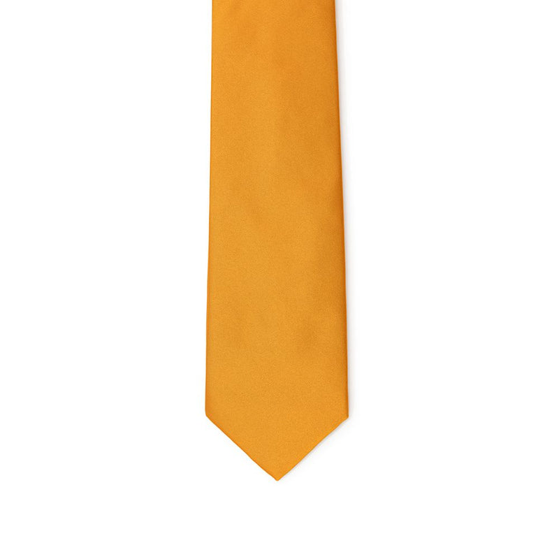Cravate en soie orange Dolce & Gabbana