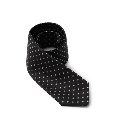 Cravate en soie noire Dolce &amp; Gabbana