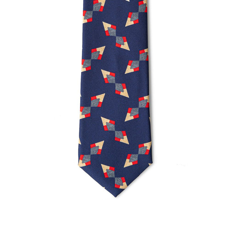 Giorgio Armani Blue Silk Tie - Elegant Jacquard Design