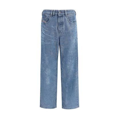 Jean droit en coton bleu Diesel