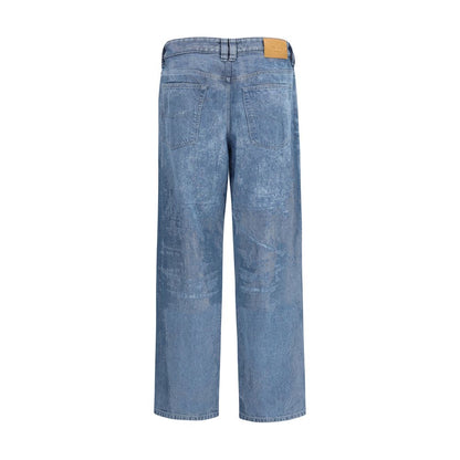 Jean droit en coton bleu Diesel