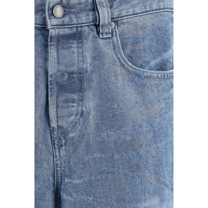 Jean droit en coton bleu Diesel