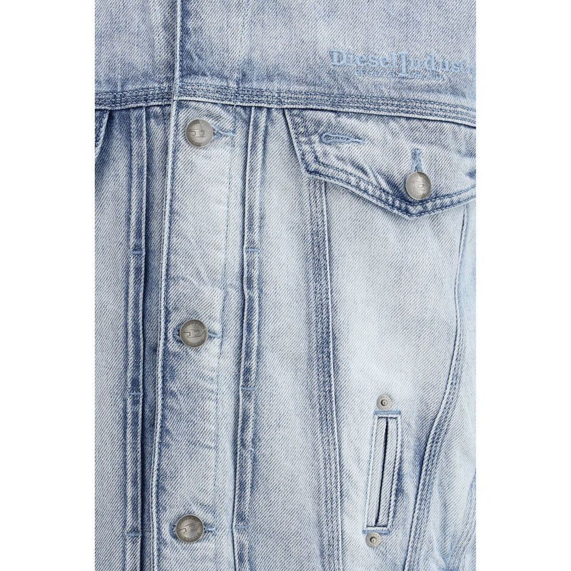 Diesel blauw katoenen denim jack
