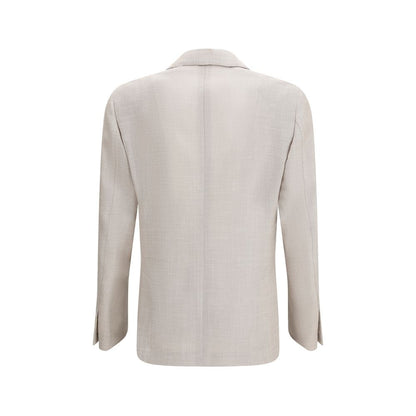 Lardini Beigekleurige Zijden Blazer