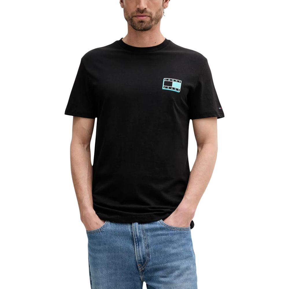 T-shirt Tommy Hilfiger Jeans en coton recyclé noir