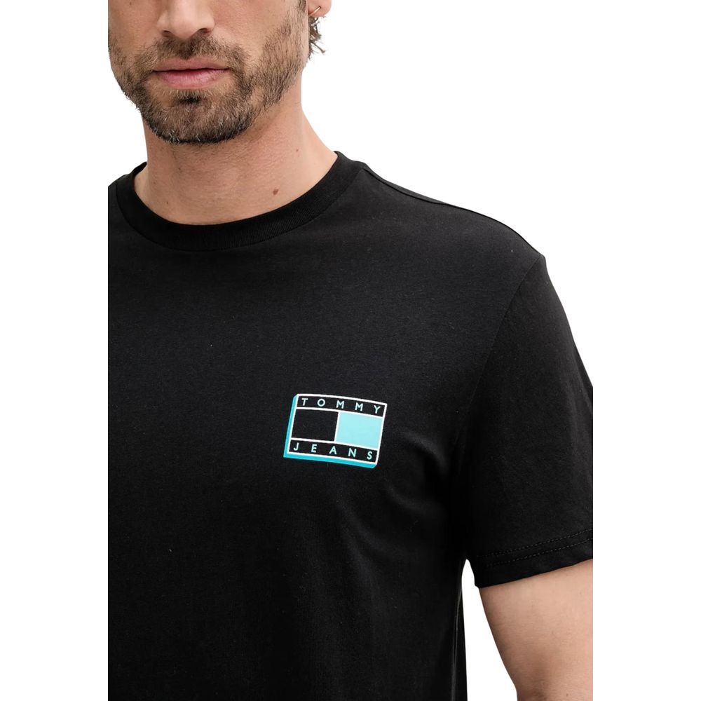 T-shirt Tommy Hilfiger Jeans en coton recyclé noir
