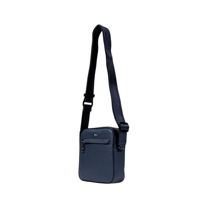 Hugo Boss Blauwe Messenger Tas van Gerecycled Polyurethaan