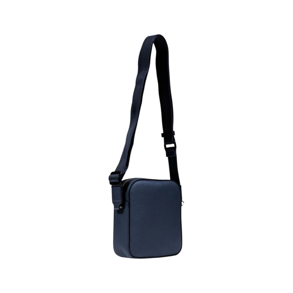 Hugo Boss Blauwe Messenger Tas van Gerecycled Polyurethaan