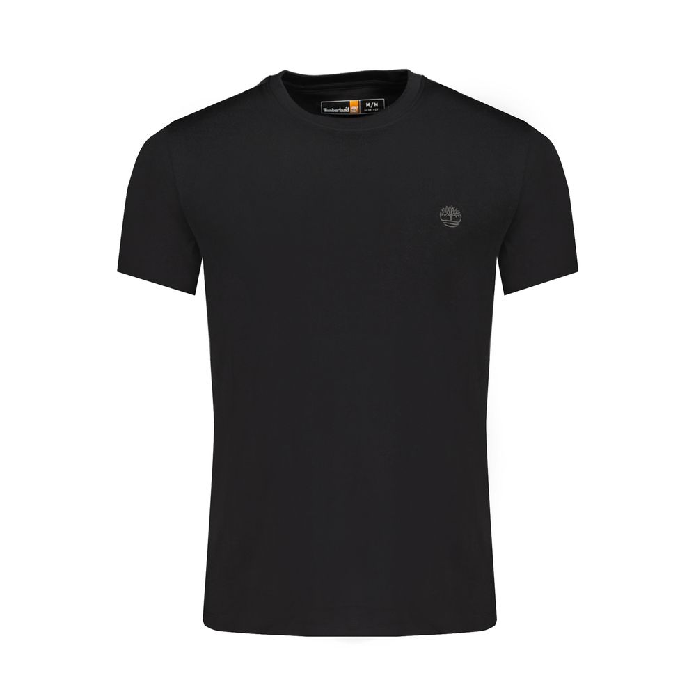 Timberland Black Cotton Men T-Shirt - Stylish Urban Essential