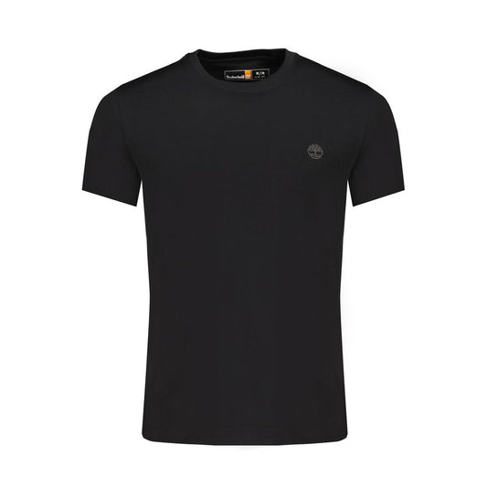 Timberland Black Cotton Men T-Shirt - Stylish Urban Essential