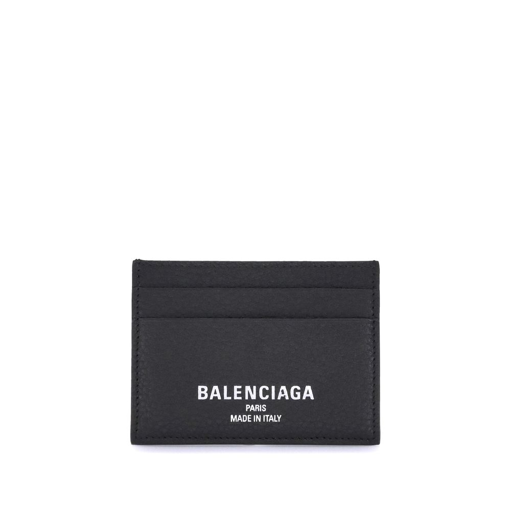Portefeuille Balenciaga Bos Taurus en cuir de veau noir
