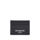 Portefeuille Balenciaga Bos Taurus en cuir de veau noir