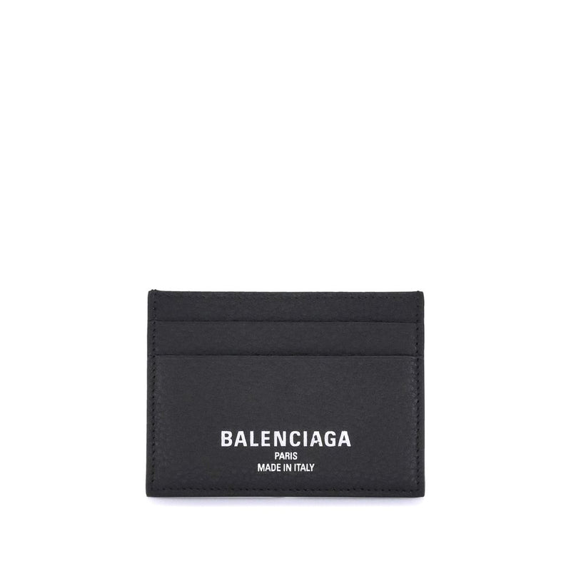 Portefeuille Balenciaga Bos Taurus en cuir de veau noir
