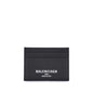 Portefeuille Balenciaga Bos Taurus en cuir de veau noir