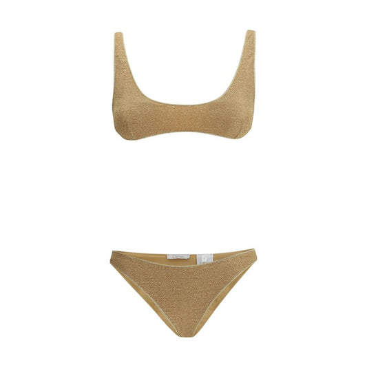 Oséree Lumiere Gold Polyamide One-Piece Swimsuit