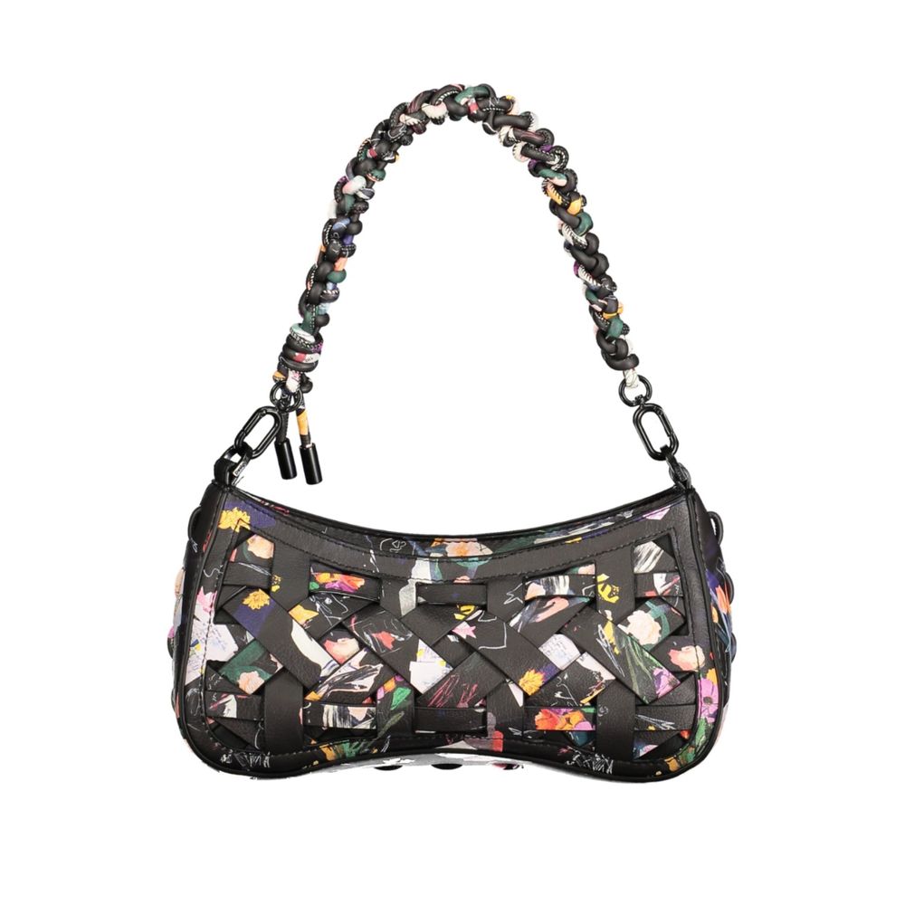 Desigual Nero Poliuretano Women Handbag